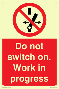 Do not switch on. Work in progress